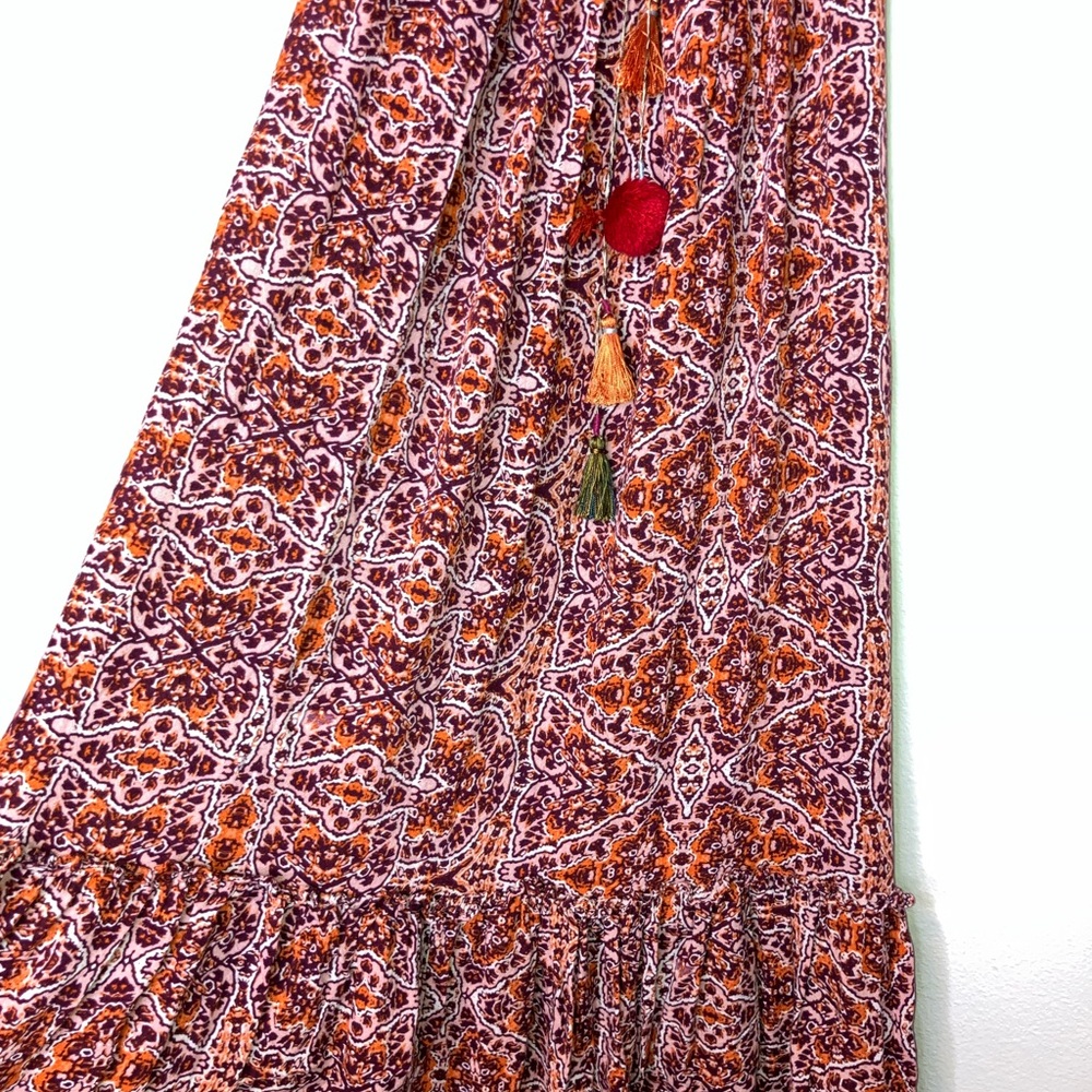 Misa Los Angeles Thale Marseille pom pom maxi dress medium - Picture 2 of 9